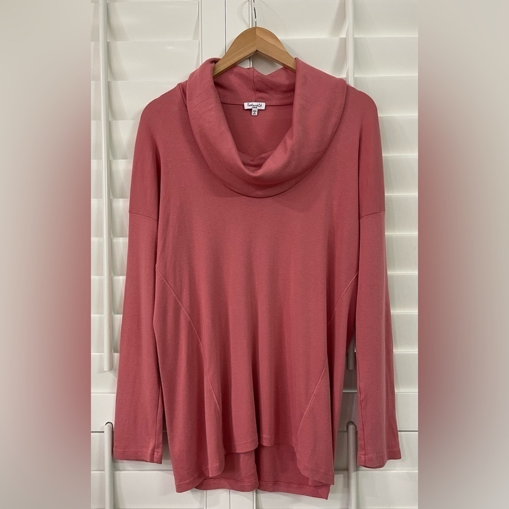 Splendid Cowlneck Longsleeve Blouse